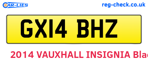 GX14BHZ are the vehicle registration plates.