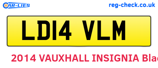 LD14VLM are the vehicle registration plates.