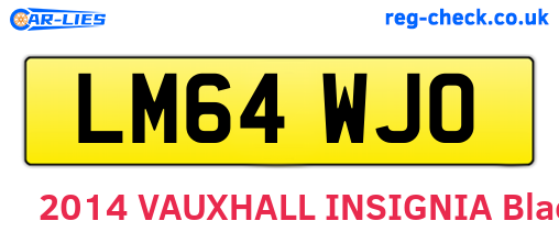 LM64WJO are the vehicle registration plates.