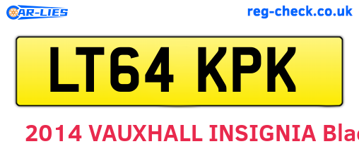 LT64KPK are the vehicle registration plates.