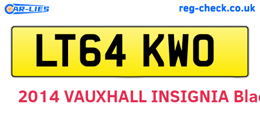 LT64KWO are the vehicle registration plates.