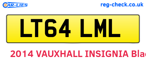 LT64LML are the vehicle registration plates.