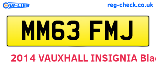 MM63FMJ are the vehicle registration plates.