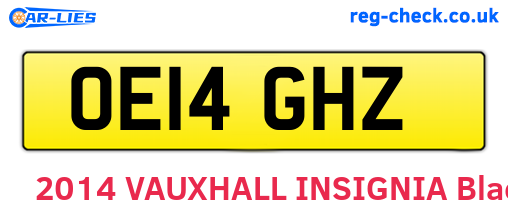 OE14GHZ are the vehicle registration plates.
