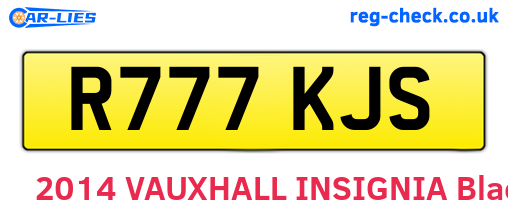 R777KJS are the vehicle registration plates.