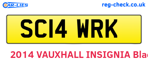 SC14WRK are the vehicle registration plates.