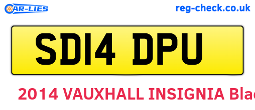 SD14DPU are the vehicle registration plates.