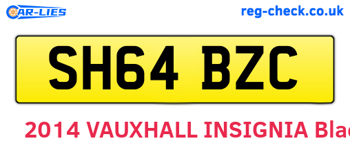 SH64BZC are the vehicle registration plates.