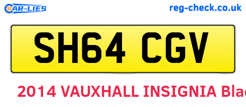 SH64CGV are the vehicle registration plates.