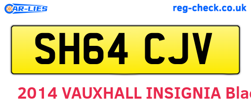 SH64CJV are the vehicle registration plates.