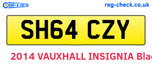 SH64CZY are the vehicle registration plates.