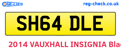 SH64DLE are the vehicle registration plates.