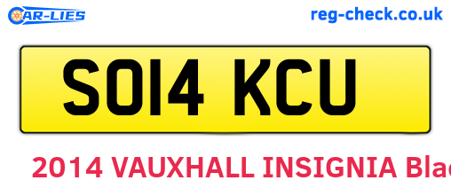 SO14KCU are the vehicle registration plates.