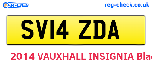 SV14ZDA are the vehicle registration plates.