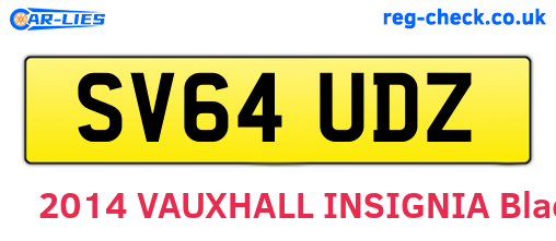 SV64UDZ are the vehicle registration plates.