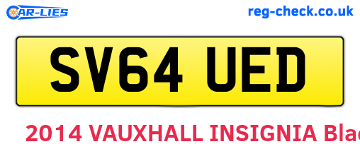 SV64UED are the vehicle registration plates.