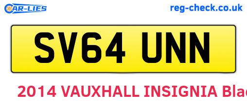 SV64UNN are the vehicle registration plates.