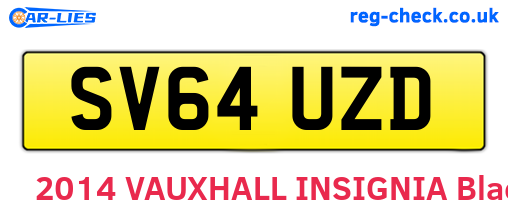 SV64UZD are the vehicle registration plates.