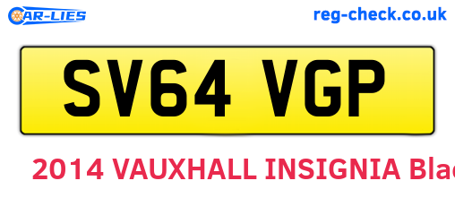 SV64VGP are the vehicle registration plates.