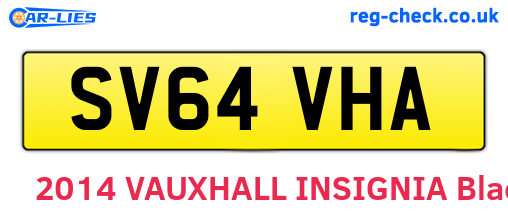 SV64VHA are the vehicle registration plates.