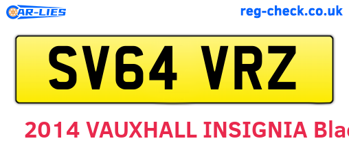SV64VRZ are the vehicle registration plates.
