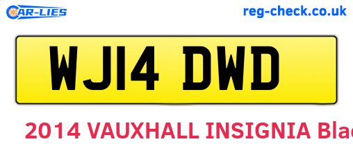 WJ14DWD are the vehicle registration plates.