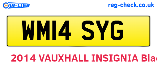 WM14SYG are the vehicle registration plates.