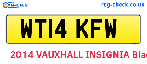 WT14KFW are the vehicle registration plates.
