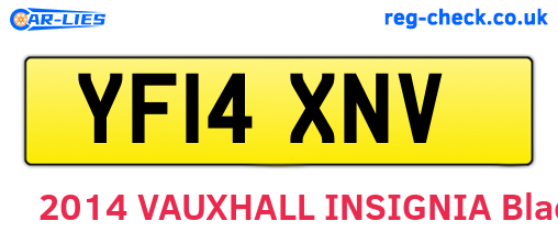 YF14XNV are the vehicle registration plates.