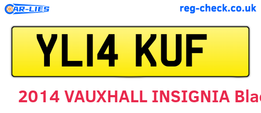 YL14KUF are the vehicle registration plates.
