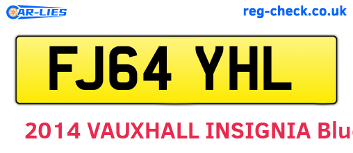 FJ64YHL are the vehicle registration plates.