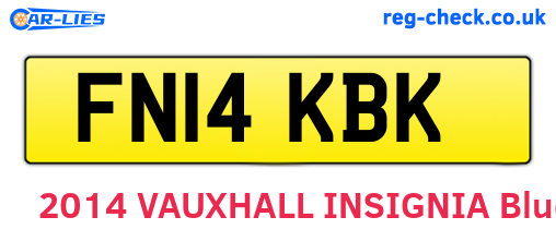 FN14KBK are the vehicle registration plates.