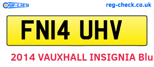 FN14UHV are the vehicle registration plates.