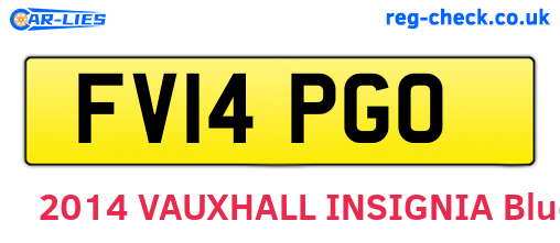 FV14PGO are the vehicle registration plates.
