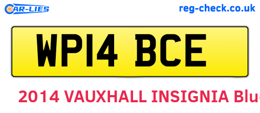 WP14BCE are the vehicle registration plates.