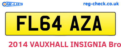 FL64AZA are the vehicle registration plates.