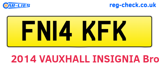 FN14KFK are the vehicle registration plates.