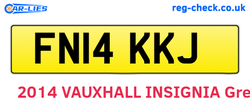FN14KKJ are the vehicle registration plates.