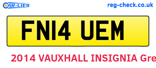FN14UEM are the vehicle registration plates.