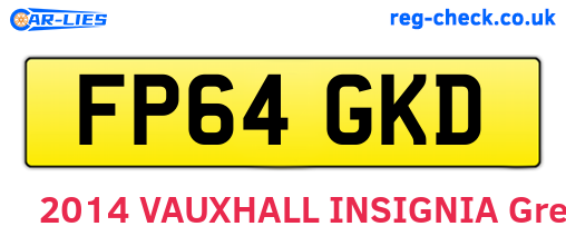 FP64GKD are the vehicle registration plates.