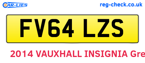 FV64LZS are the vehicle registration plates.