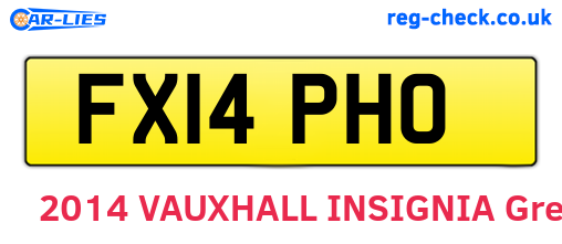 FX14PHO are the vehicle registration plates.