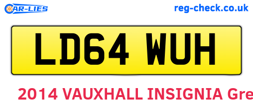 LD64WUH are the vehicle registration plates.