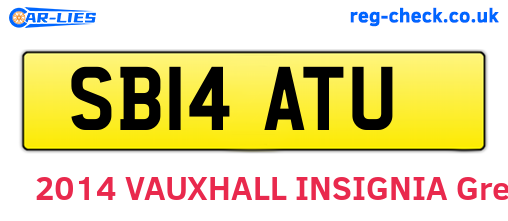 SB14ATU are the vehicle registration plates.