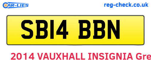 SB14BBN are the vehicle registration plates.