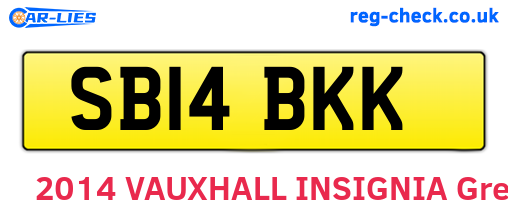 SB14BKK are the vehicle registration plates.