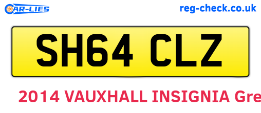 SH64CLZ are the vehicle registration plates.