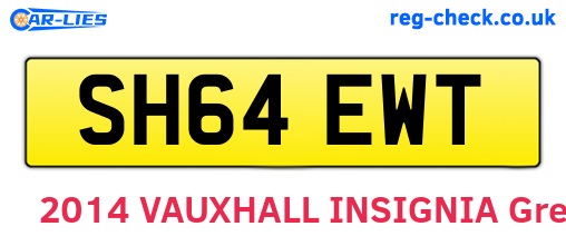 SH64EWT are the vehicle registration plates.