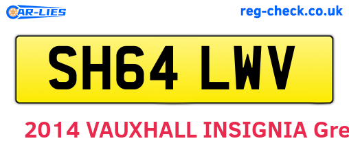 SH64LWV are the vehicle registration plates.