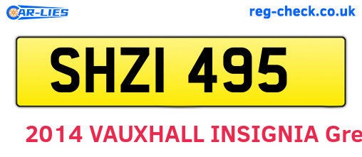 SHZ1495 are the vehicle registration plates.